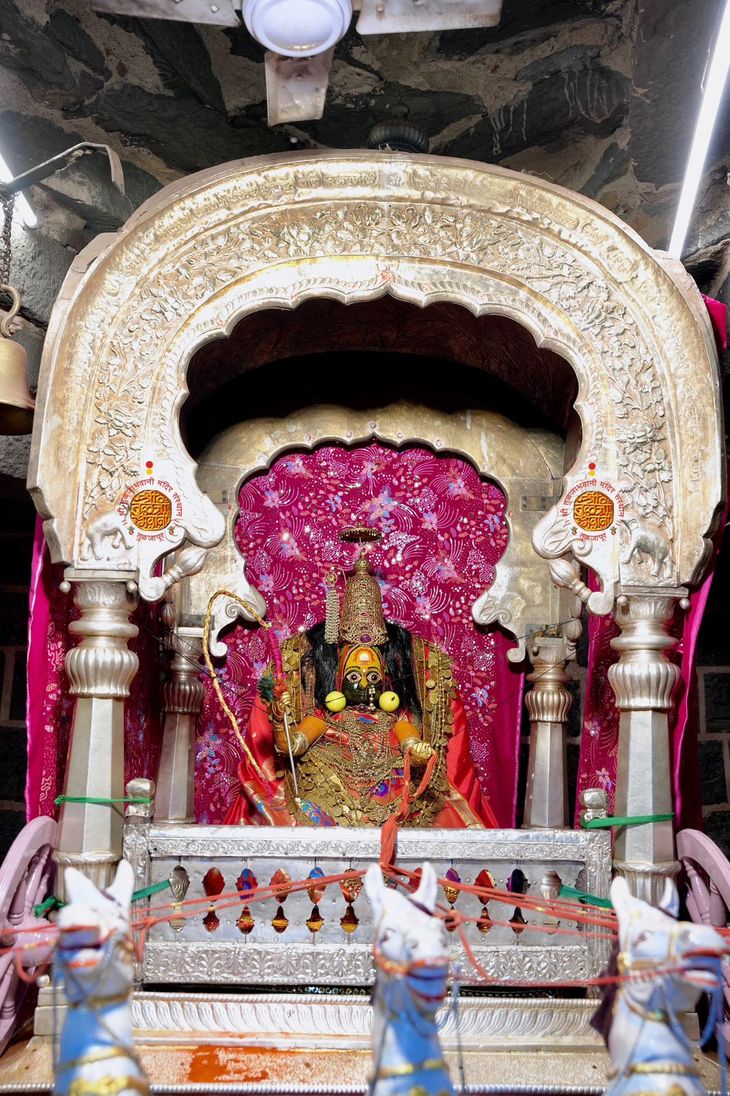 Devotees had darshan of Goddess Tulja Bhavani riding a chariot on the ...