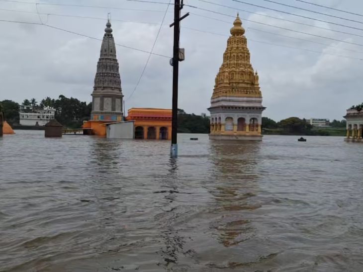 पंढरपुरात पूर स्थिती निर्माण होण्याची शक्यता:  चंद्रभागेत 1 लाखाहून अधिक विसर्गाने पाणी, आपत्कालीन यंत्रणा अद्यापही निष्क्रीय – Solapur News