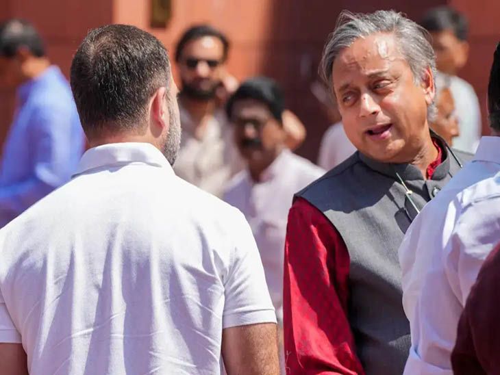 थरूर यांनी अर्थव्यवस्थेवरील राहुल गांधींचे विधान फेटाळले:  म्हणाले- असं अजिबात नाहीये; राहुल गांधी म्हणाले होते- ट्रम्प यांनी बरोबर सांगितले की भारतीय अर्थव्यवस्था डेड