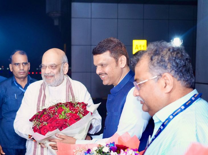 केंद्रीय गृहमंत्री अमित शहा मुंबईत दाखल:  CM फडणवीस यांनी केले स्वागत, शहा लालबागच्या राजाचे दर्शन घेणार; आगामी निवडणुकीवर रणनीती आखणार – Mumbai News