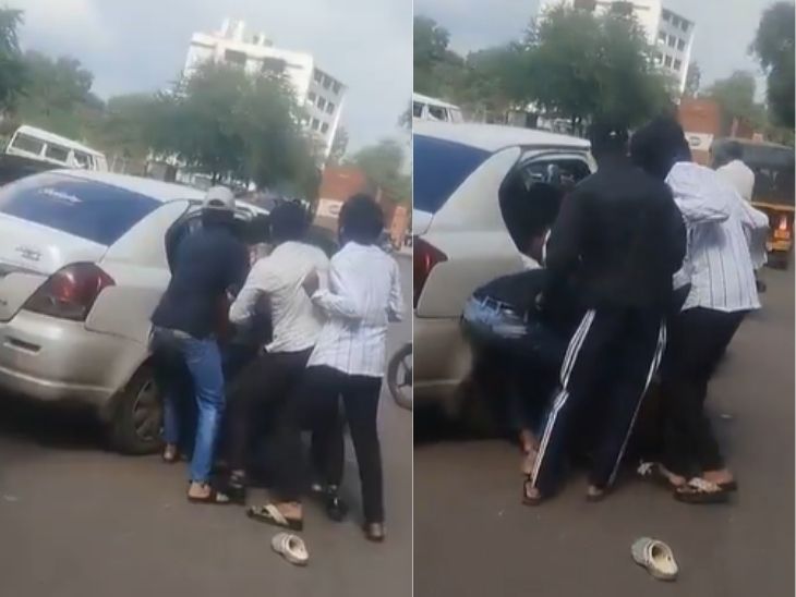 पत्नीचे प्रेम प्रकरण नवऱ्याच्या अंगलट:  नाशिक येथे भरदिवसा तरुणाचे अपहरण करण्याचा प्रयत्न; कारमध्ये कोंबण्याचा VIDEO समोर – Nashik News