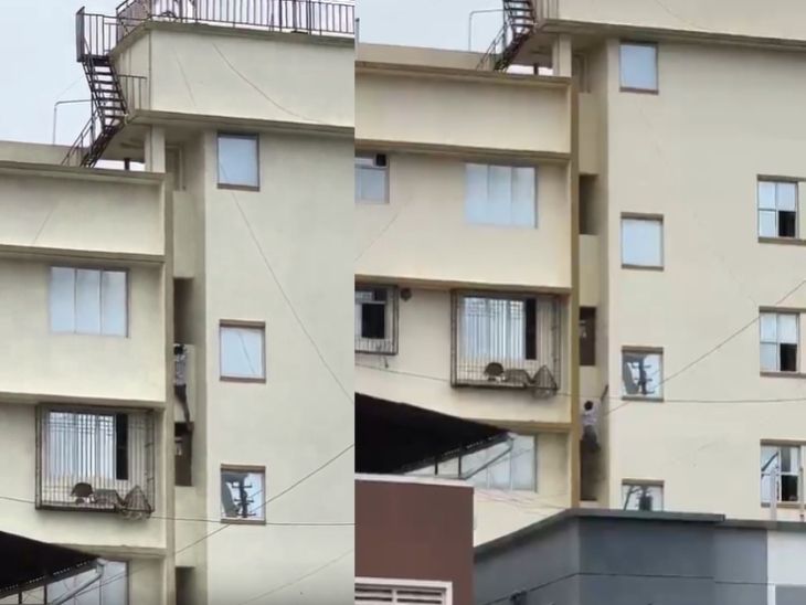 प्रेम प्रकरणातून तरुणाची आत्महत्या:  इमारतीच्या 11 व्या मजल्यावरून मारली उडी, डोंबिवली येथील घटना मोबाईलमध्ये झाली कैद; VIDEO – Mumbai News