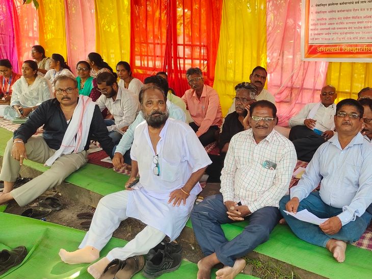 हेल्थ एम्प्लॉइज फेडरेशनचे जिल्हा परिषदेसमोर लाक्षणिक धरणे:  प्रलंबित मागण्यांसाठी कर्मचाऱ्यांचे पुन्हा आंदोलन, जिल्हा आरोग्य अधिकाऱ्यांकडे निवेदन – Amravati News