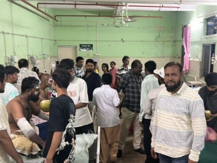 महाप्रसादाचा कुकर उघडताना 40 लिटरच्या प्रेशर कुकरचा स्फोट:  14 जण जखमी, 6 गंभीर; भंडाऱ्यातील घटनेने खळबळ – Nagpur News