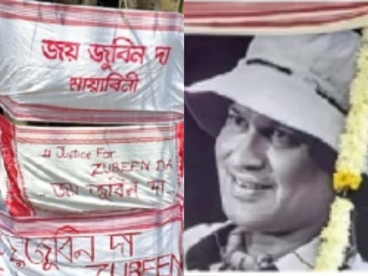 झुबीनांचे ‘मंदिर’…:  पहिल्यांदाच लोकगायकाची क्रेझ नवीन उंचीवर; समाधीवर 5 लाख गमछे अन् हजारो पत्रे; 24 तास भजन