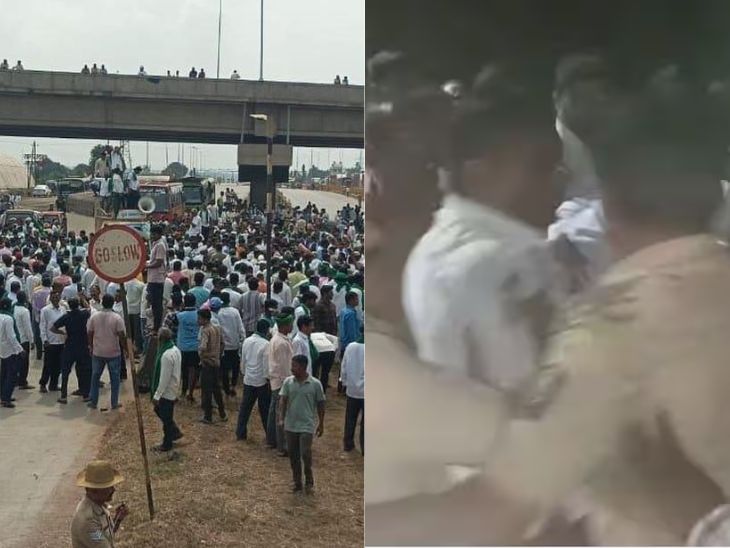 कोल्हापुरात ऊस दर आंदोलन चिघळले:  स्वाभिमानी शेतकरी संघटना आक्रमक, दोन्ही गटात जोरदार बाचाबाची; पोलिसांचा वेळीच हस्तक्षेप – Kolhapur News