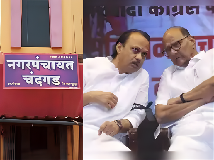 राष्ट्रवादी काँग्रेसचे दोन्ही गट अखेर एकत्र:  मंत्री हसन मुश्रीफ यांची यशस्वी मध्यस्थी; कोल्हापूरची चंदगड नगरपंचायत एकत्र लढवणार – Kolhapur News