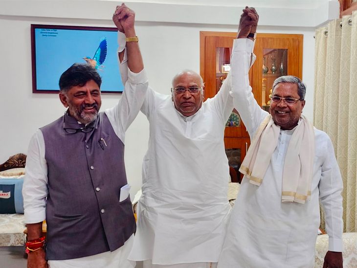 कर्नाटक CM बदलण्याच्या चर्चा, शिवकुमार म्हणाले- हा गुप्त करार:  CM सिद्धरामय्या म्हणाले- हाय कमांडने अंतिम निर्णय घ्यावा; खरगे म्हणाले- सार्वजनिक चर्चा करणार नाही