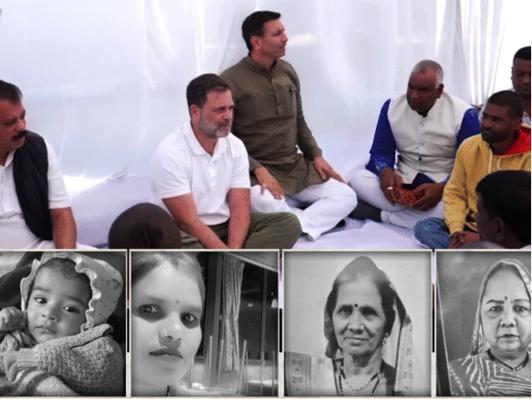 इंदूरमध्ये दूषित पाण्यामुळे 50+ मृत्यू झाल्याचा दावा:  कुटुंबीय म्हणाले- स्मशानभूमीतून रेकॉर्ड गायब; राहुल गांधींनी पीडितांशी संवाद साधतानाचा व्हिडिओ शेअर केला