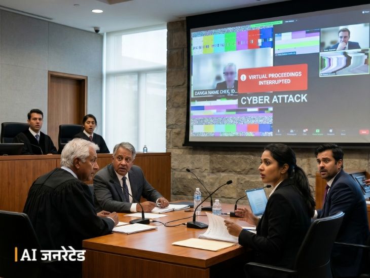 दिल्ली हायकोर्टात व्हर्च्युअल सुनावणीत अश्लील व्हिडिओ चालला:  स्क्रीनवर हॅकचा संदेश दिसला; गाणीही वाजली, मुख्य न्यायमूर्तींनी सुनावणी थांबवली