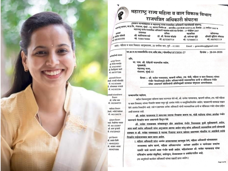 मंत्री अदिती तटकरेंचा खासगी सचिव वादात:  महिला अधिकाऱ्यांशी अश्लील भाषेत बोलण्याचा अन् बदल्यांचे रॅकेट चालवण्याचा ठपका – Maharashtra News