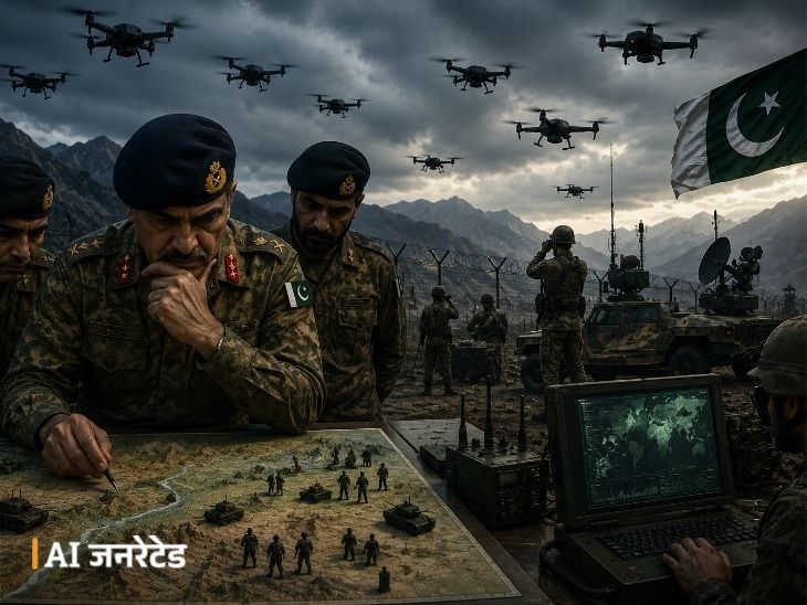 पाक सिंधू नदीच्या पाण्यासाठी आसुसलेला:  लष्करप्रमुखांचे भारताविरोधात कट कारस्थान, नियंत्रण रेषेवर 35 ड्रोन युनिट्स तैनात