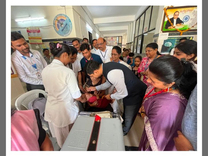 अमरावतीत 1.45 लाख बालकांना पोलिओ डोस:  देशव्यापी मोहिमेत 4787 अधिकारी-कर्मचारी, 1912 पथके तैनात – Amravati News