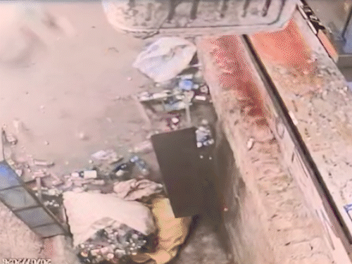 दारूच्या दुकानात बिबट्या घुसला, 3 लोकांवर हल्ला:  वाचण्यासाठी रस्त्याच्या दिशेने धावले, सेल्समनने दुकानात कोंडले