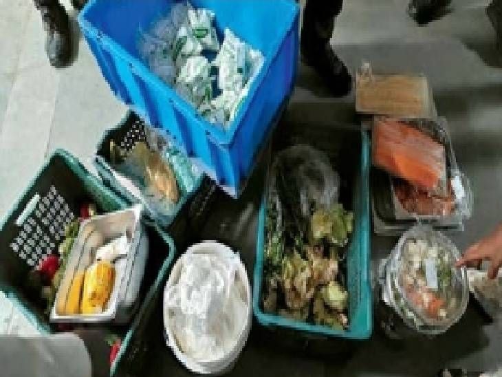 सडलेल्या भाज्या अन् मुदतबाह्य पदार्थांचा साठा