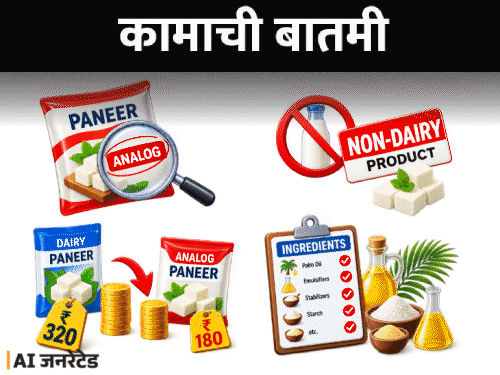 अ‍ॅनालॉग पनीरवर पाच राज्यांत बंदी