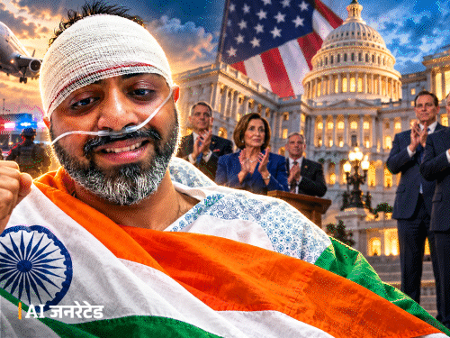 Indian Pilot Smit Machhar Honored by US Congress for Foiling Terror Attack