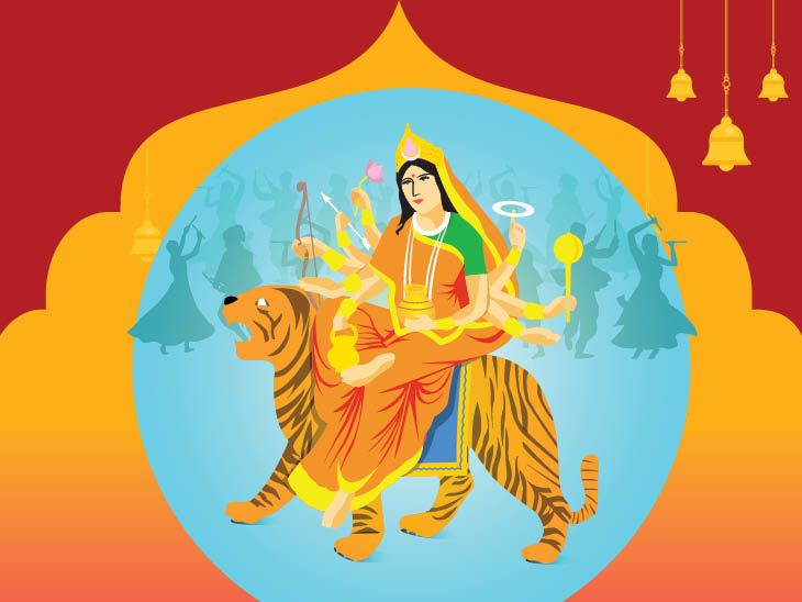 नवरात्रीचा चौथा दिवस:आज देवी कुष्मांडेची पूजा करा, देवीला शुद्ध तुपापासून बनवलेले मालपुवे, भोपळ्याचा पेठा अर्पण करा