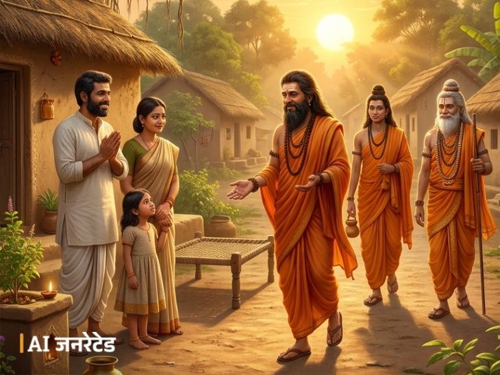 कथा- महिलेने तीन संतांना जेवायला बोलावले: 8 गोष्टी लक्षात ठेवल्या, तर घर-परिवारात प्रेम, यश आणि सुख कायम रा...