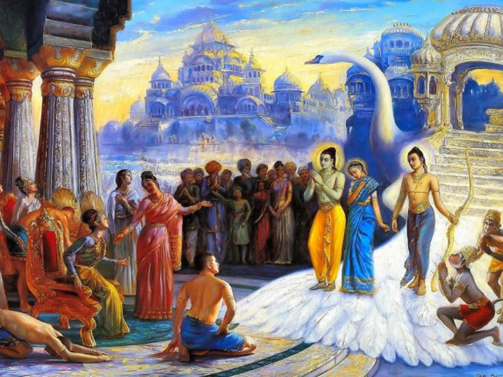 The two places where Lord Rama was stay before he reaches Ayodhya