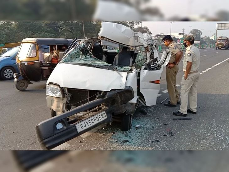 RTO stops truck on Valsad Highway, collides with van, injures 7, later ...