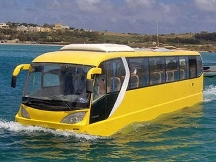Testing of buses running on land and water | ભાસ્કર વિશેષ: જમીન અને ...