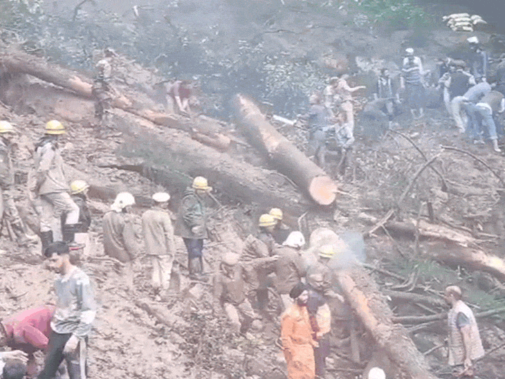 Himachal Shimla Shiv Babri Temple Collapses; Baluganj | Land Slide ...