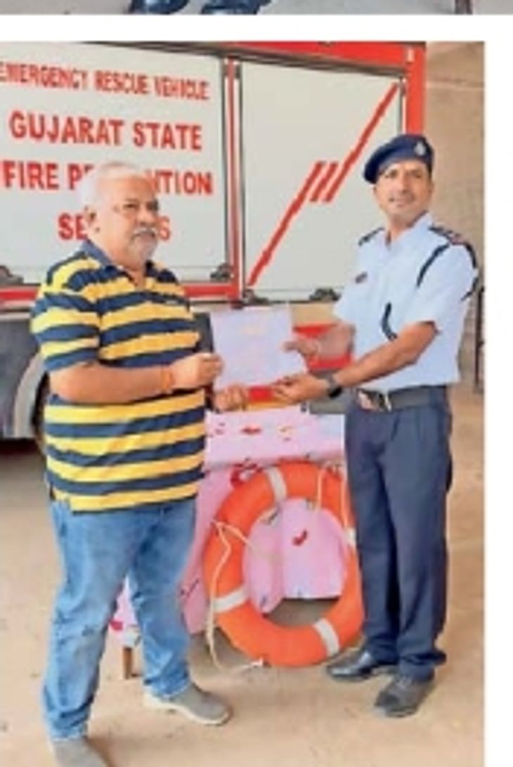 The work of the fire brigade in Biparjoy storm was honoured