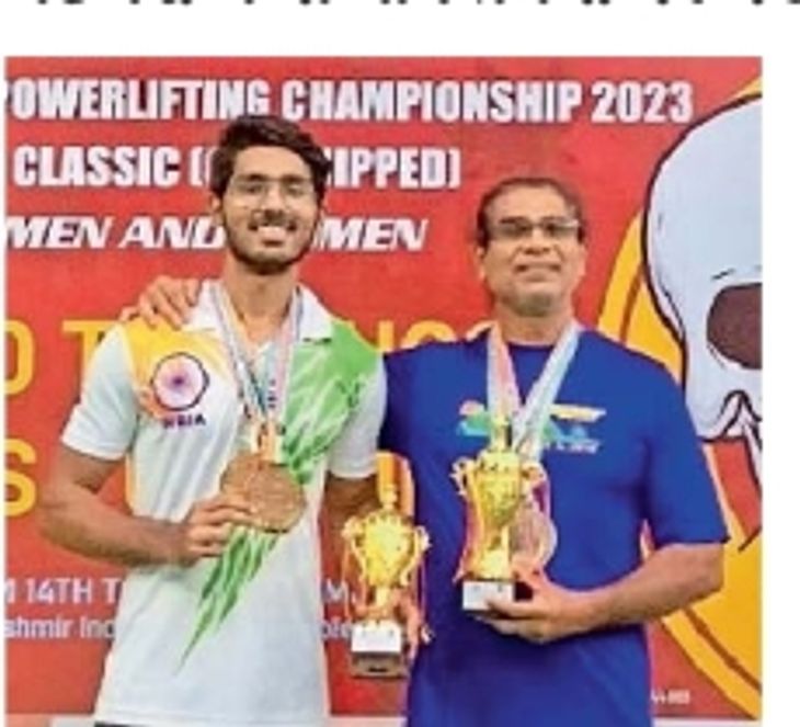 Bhuj's Kishor became champion of champions in powerlifting in Srinagar ...