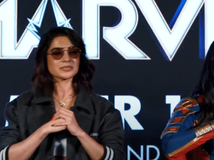 Samantha arrived to promote 'The Marvels'