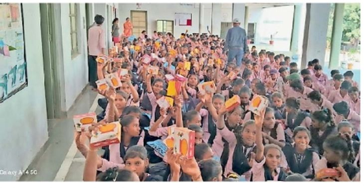 Sweet distribution in tribal area on 10th monthly death anniversary of ...