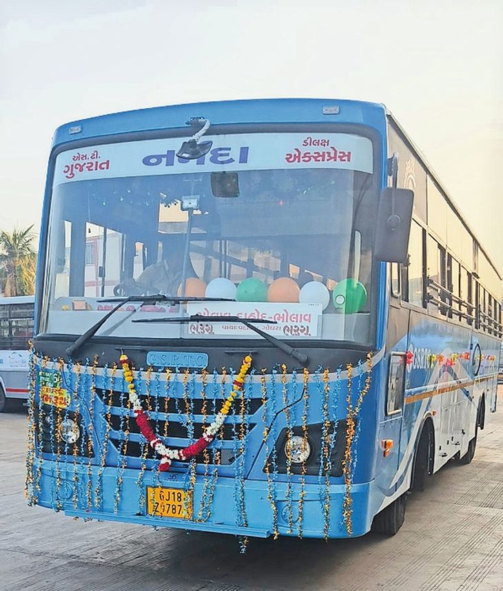 New bus of ST started running on Bharuch to Dahod route સુવિધા