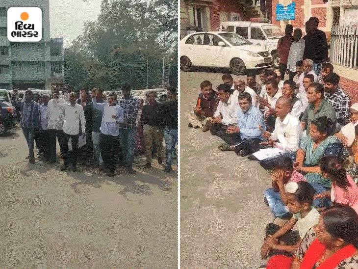 Locals protest outside collector's office as municipality issues notice ...