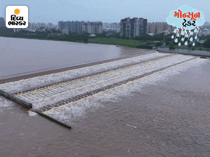 Tapi river on two banks, drone video