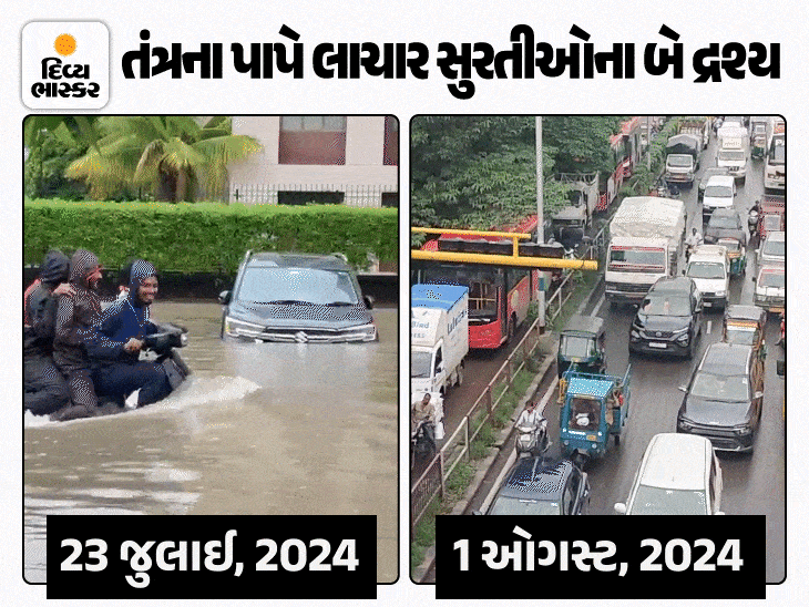 Heavy vehicles on more than seven overbridges of the city without any ...