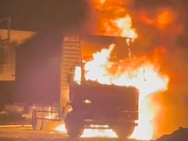 A huge explosion in RGPP company caused workers to rush, a vehicle ...