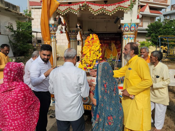 Veraval Shantikunj Haridwar Gayatri Mata Jyoti Rath Arrival Procession ...