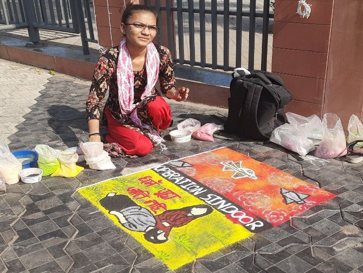 On the occasion of Diwali, a Rangoli competition was organized by the ...