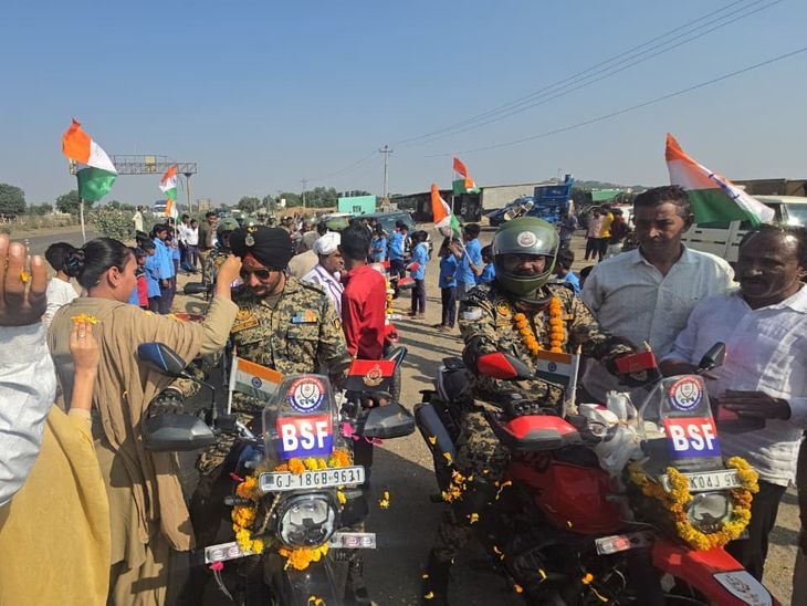 BSF's National Unity Bike Rally reaches Kutch