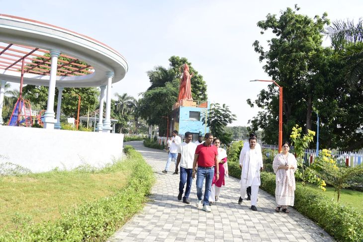 Site inspection by the Central In-charge of Swachh Bharat Mission ...