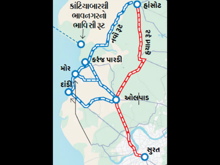 6 lane coastal road approved between Dandi-Hansot, distance and time ...