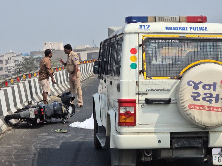 Vapi UPL Bridge Accident: Bike Couple Hit by Unidentified Vehicle ...