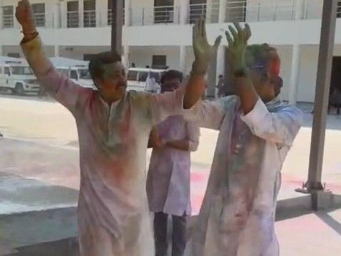 SP Rahul Patel & Top Officials Immerse in Holi Colors