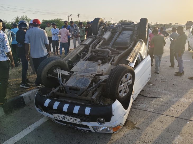 Car Accident Near Una; 4 Injured, 1 Woman Shifted Rajkot