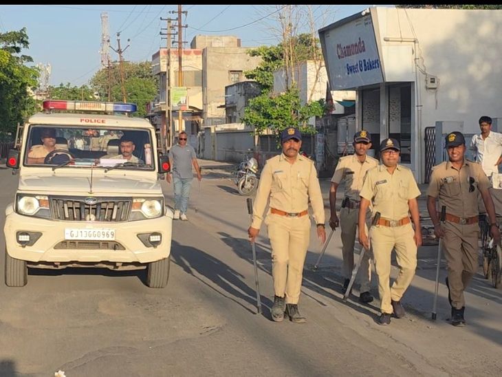 Ratanpar-Joravarnagar Police Patrols; Law & Order Maintained