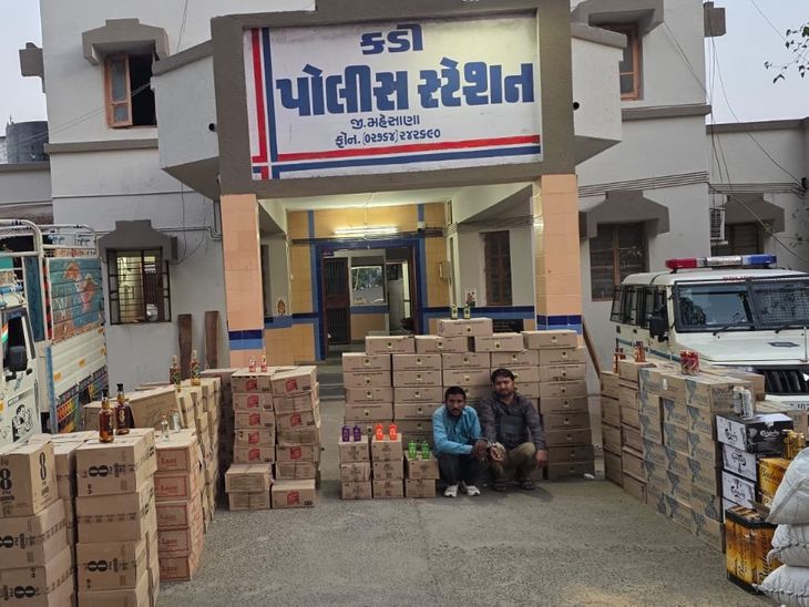 4 દિવસમાં ફરી દારૂનો જથ્થો ઝડપ્યો, ભૂસાની આડમાં લઈ જવાતો ₹25.46 લાખનો  વિદેશી દારૂ ઝડપાયો