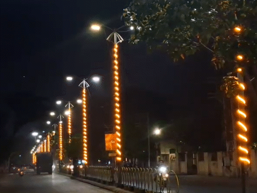 Jamnagar Gears Up For PM Modis Night Stay; Roads Decorated