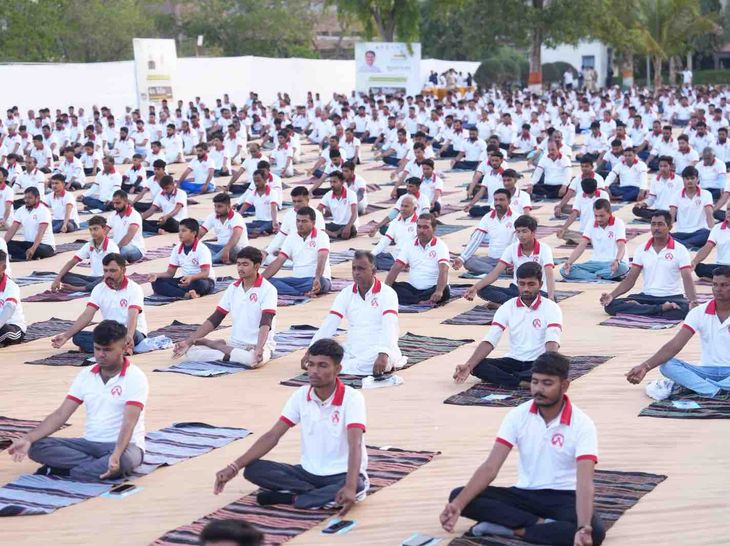 PM Modis 12 Years & Yoga Day Celebrated at Banas Dairy
