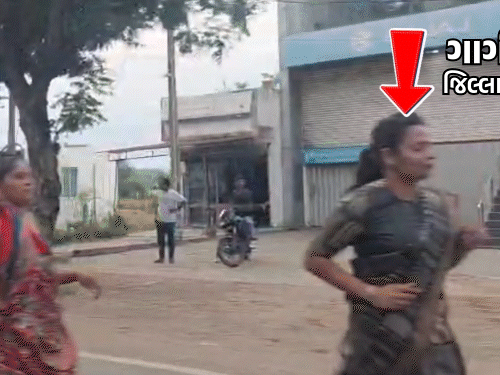 સાડી પહેરીને દોડ્યા છોટાઉદેપુરના કલેક્ટર