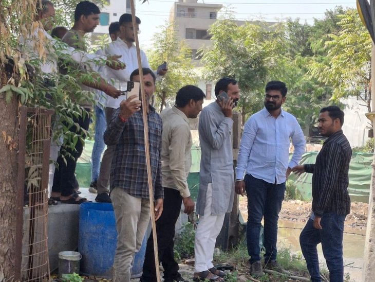 Morbi Nitin Park Society Drainage Issue; Mayor Visit & Inspection